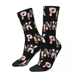 Hip Hop Women Socks Tour P!nk Pink Accessories Cute Pop Music Concert Skateboard Dress Socks All Season