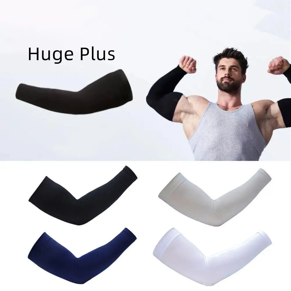 1Pcs Breathable Sun Protection Arm Sleeves Unisex Cooling Arm Cover Fashion Sun Ice Silk Sleeves Outdoor Fishing Cycling Sleeves