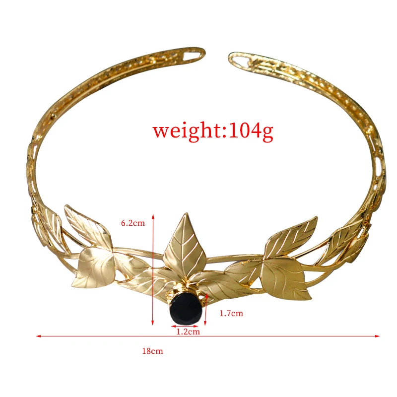 Leaf Style Wedding Party Crown Bridal Tiara Vintage Bride Hair Hoop Golden/Sliver Bride Head accessori donna Jewelry Hairband