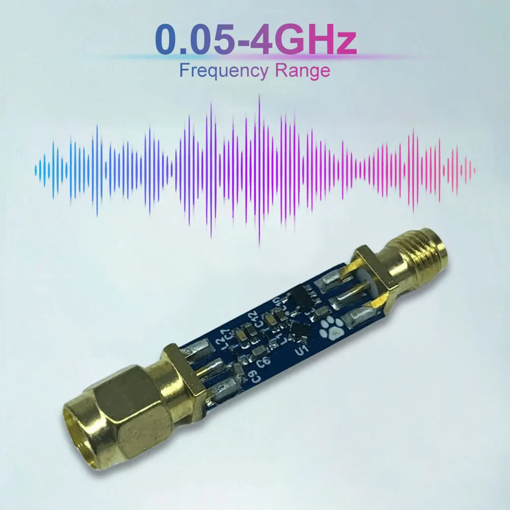 0.05-4GHz Low Noise Signal Amplifier LNA 5V 33mA Low Noise Amplifier Module 21dB for RTL Based SDR Receivers