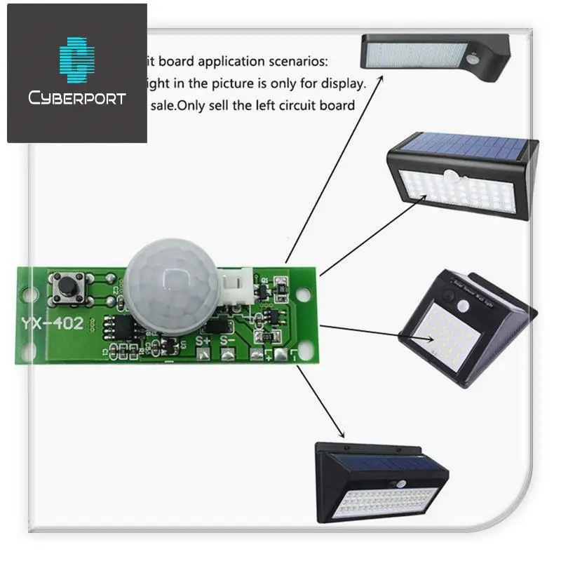 Solar Night Light Circuit Board Control Sensor DIY Kits As Shown Lithium Battery Charger Induction Distance