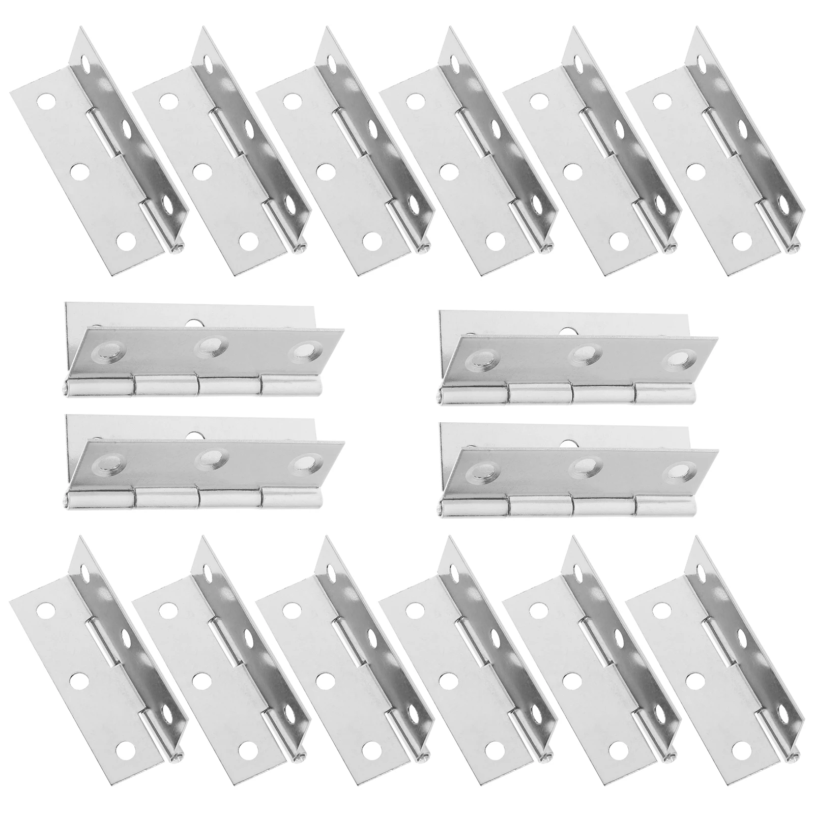 

18pcs 2.5 Inch Stainless Steel Heavy Duty Door For Wooden Box Toolbox Wine Box Drawer Butt Hinge Window Flap Hinge