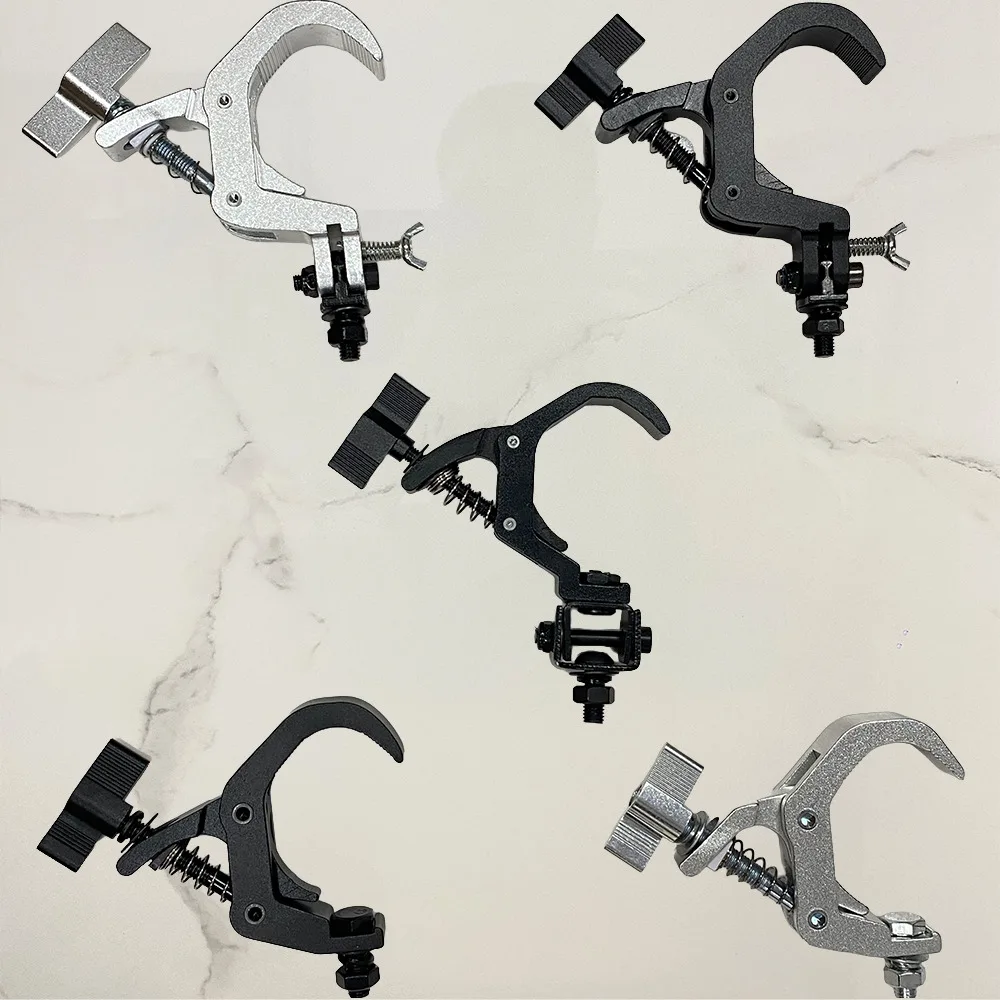 Stage Light Clamp Aluminum Alloy Folding Clamp Hook Mounted Audio Lighting Fixtures On Truss System Mobile DJ Lighting Stand
