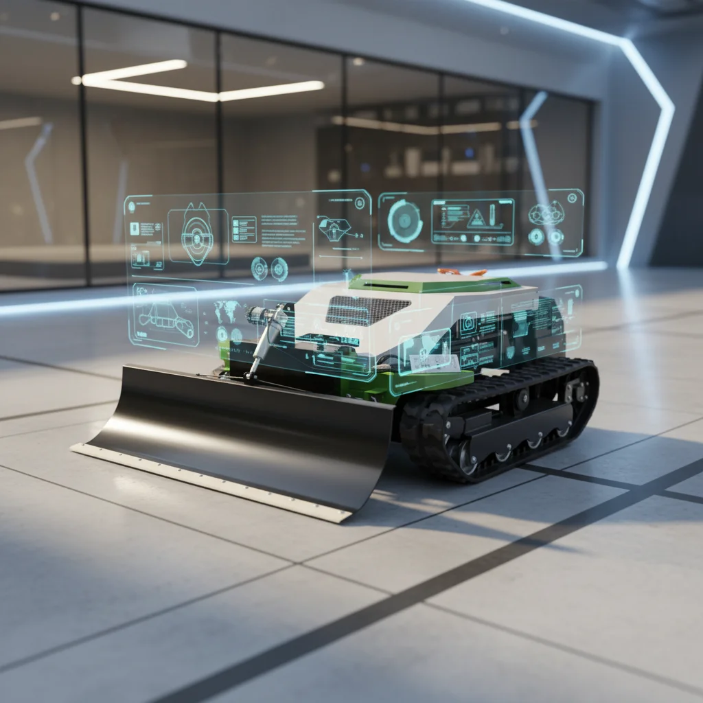 

Мощная радиоуправляемая гусеничная газонокосилка для сада, оборудование для стрижки травы на склонах