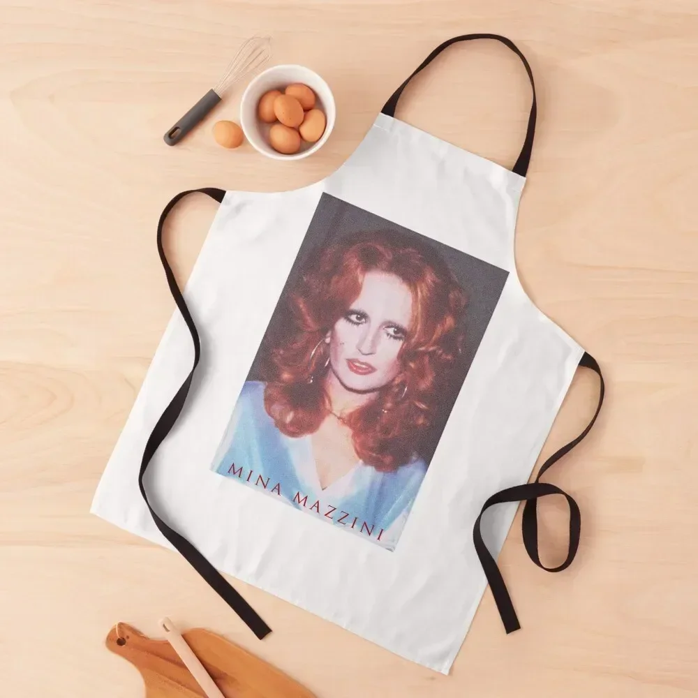 

Mina Mazzini Apron women's work Salon for women with pocket Men's Kitchen Apron