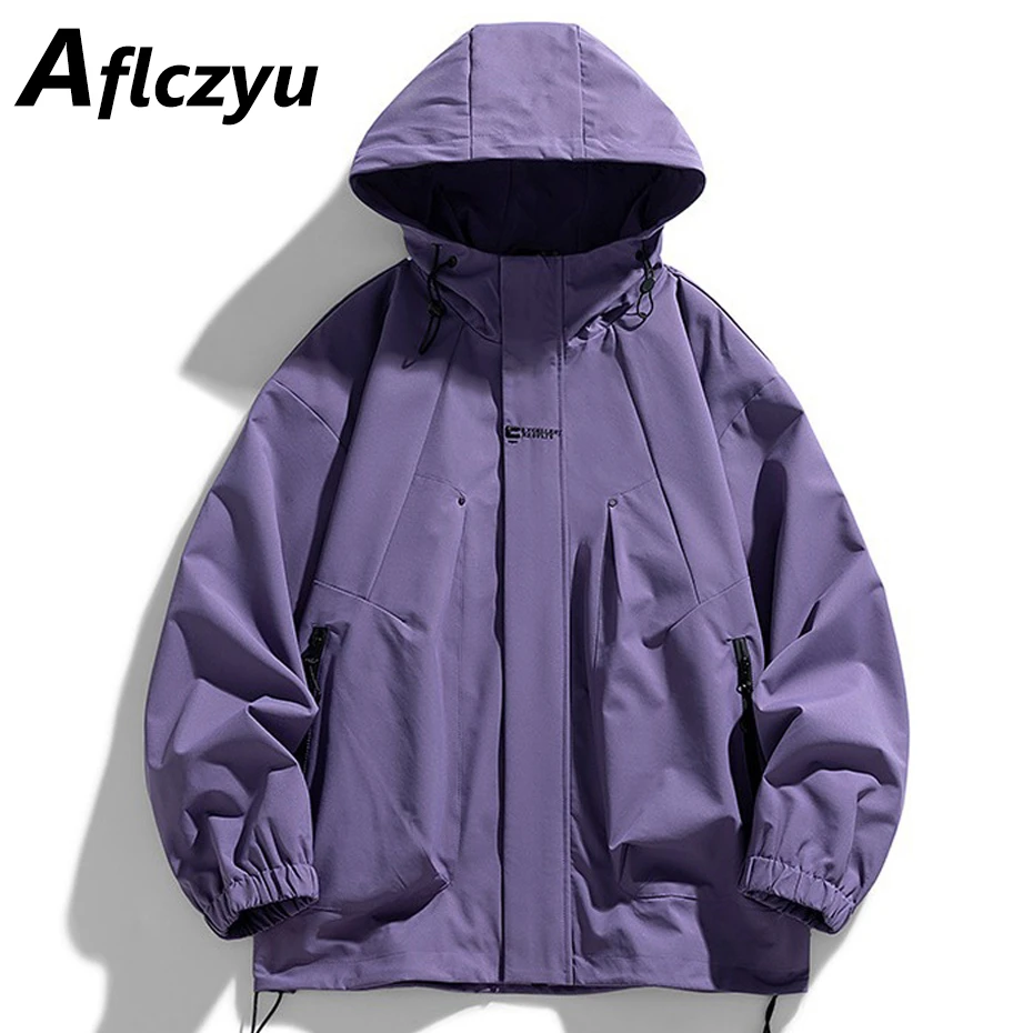 

Camping Jacket Men Waterproof Windbreak Cargo Coat Fashion Casual Hooded Windbreak Jackets Male Outdoor Outerwear