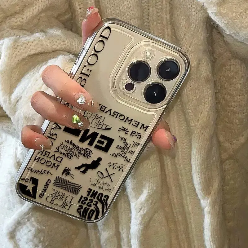 Korean Singer Full Screen English Phone Case For iPhone 17 16 15 11 12 14 13 Pro Max Mini X XS XR 7 8 Plus SE4 16E Cover Fundas