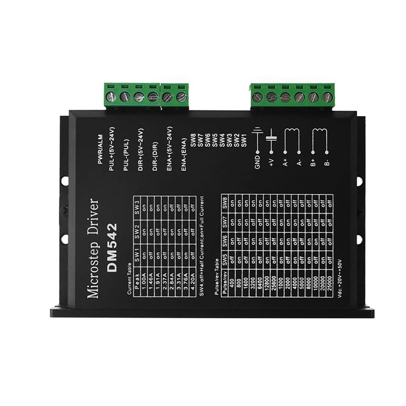 For Leadshine DM542 TB6600 DM556 1-4.2A 20-50V DC CNC Mini Stepping Digital Stepper Motor Driver Controller