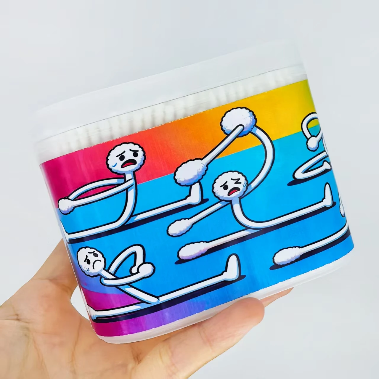 600 قطعة من مسحات القطن المبتكرة لصندوق نمط اليوغا، مسحات قطنية ذات رأسين رفيع، مسحات قطنية هدية منزلية