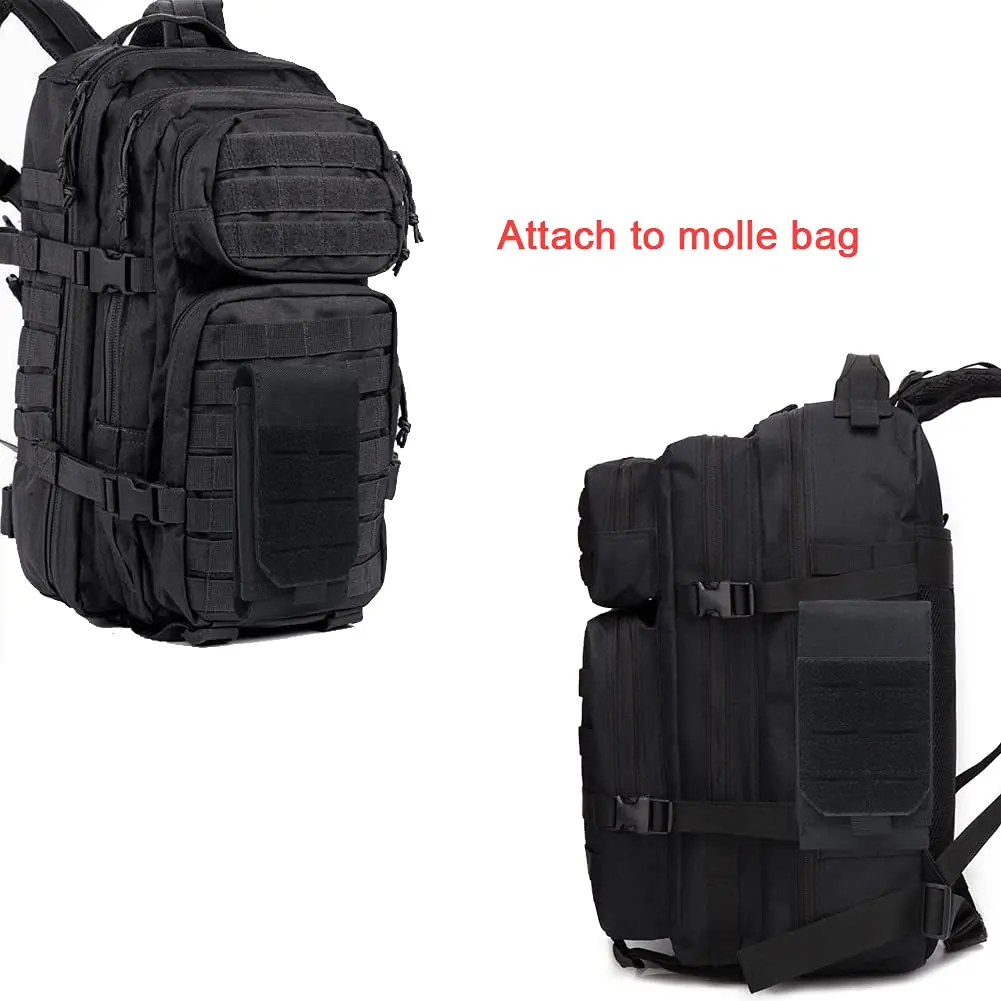 1000D Laser Cust Molle Phone Pouch Heavy Duty Waterproof Samll Tactical Cell Phone Holder Smartphone Cover for 4.7"-6.7" Phone