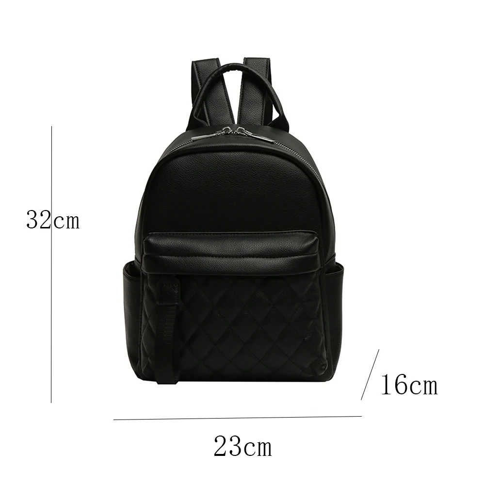 Mochila feminina com nome bordado, bolsa macia PU, mochilas de viagem ao ar livre com nome, casual, personalizada, moda