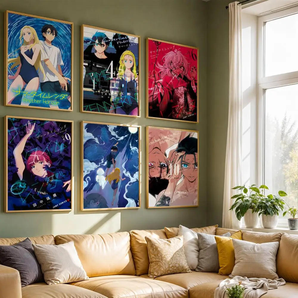 Anime S-Summer Time Rendering Poster HD Quality Wall Art Retro Posters For Home Room Wall Decor Kawaii Room Decor