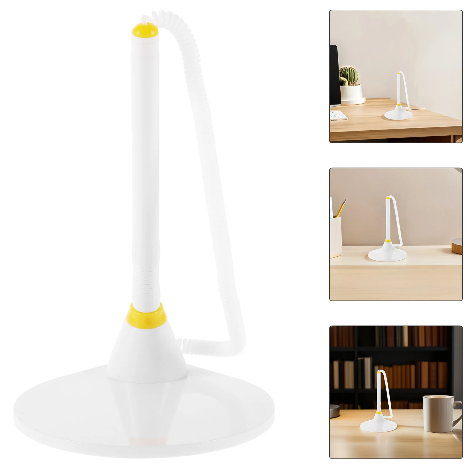 

4Pcs Fixed Base Business Office Pens Neutral Ink Smooth Writing Signature Desk Pens for Bank Reception Professional Use