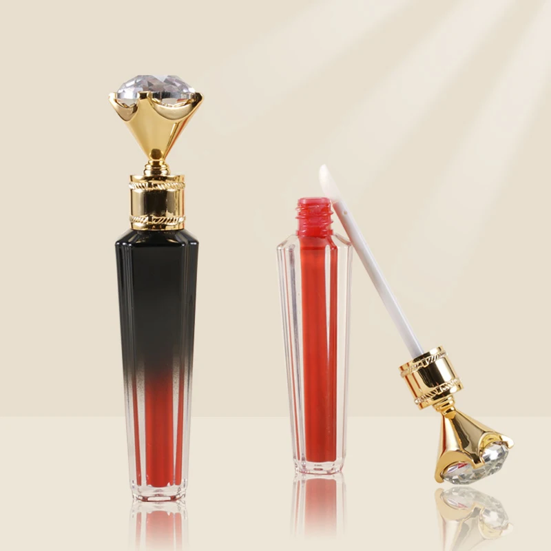 ขวดเปล่าสำหรับใส่ขนาดเล็กแบบพกพาเครื่องสำอางขนาด2มล. ขวดรีฟิลประดับเพชรขนาดใหญ่ขวดแต่งหน้าขวดลิปกลอสใสสำหรับเดินทาง