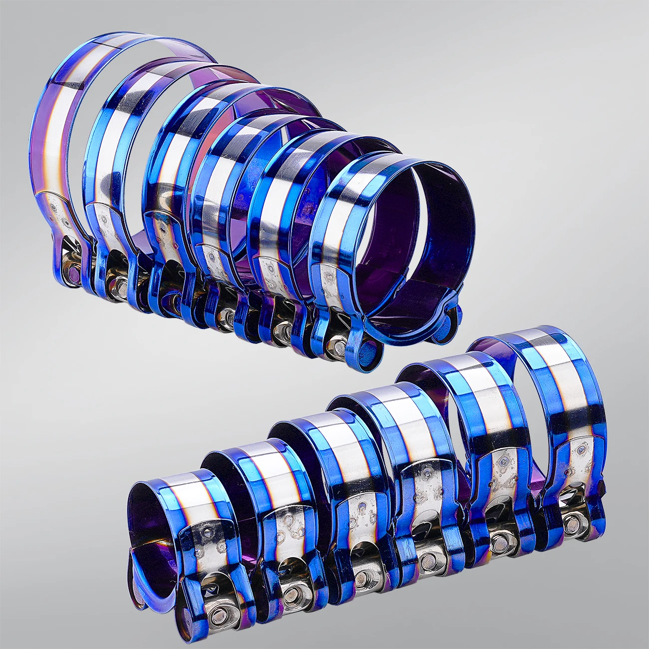 Hexagonal Screw Clamp Baked Blue for Escaping from the Muffler Mouth and Exhaust Pipe Connection