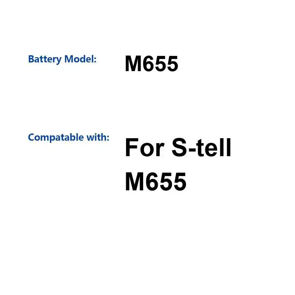 

3200 мАч, длительное время работы, высокая емкость для аккумулятора мобильного телефона S-Tell M655