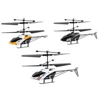 Mini Plastic RC Helicopters White Yellow Black 2 Channel Remote Control Plane USB Charging Rechargeable Drone Gift