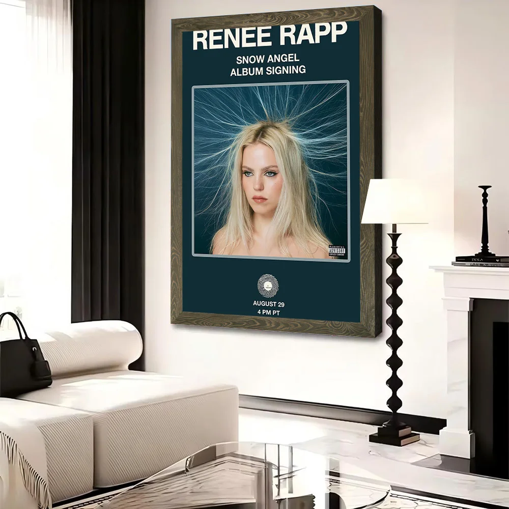Renee Rapp Snow Angel Album Signing Printed Canvas Poster Personalized High Quality Wall Art Paintings for Bedroom Accessories - view 4