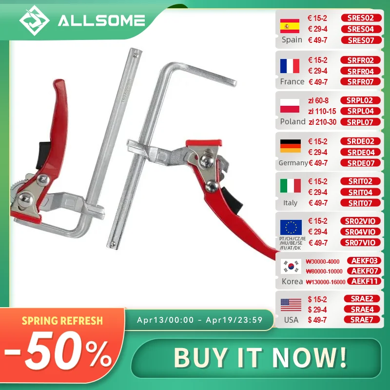 mftおよびガイドレールシステム用の一部のラチェットテーブルクランプ、バークランプ、クイックリリース、2個