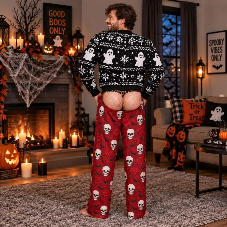 Halloween Pumpkin Ghost Bat 2 Piece Set Adult Breathable Hoodie Sweatpants Unisex Vintage Casual Home Lounge Training Tracksuit