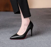 Sexy Red Bottom Women High Heels Classic Ladies Pumps Autumn Leather Dress Heel Shoes for Women Banquet Wedding High Heels - Image 6