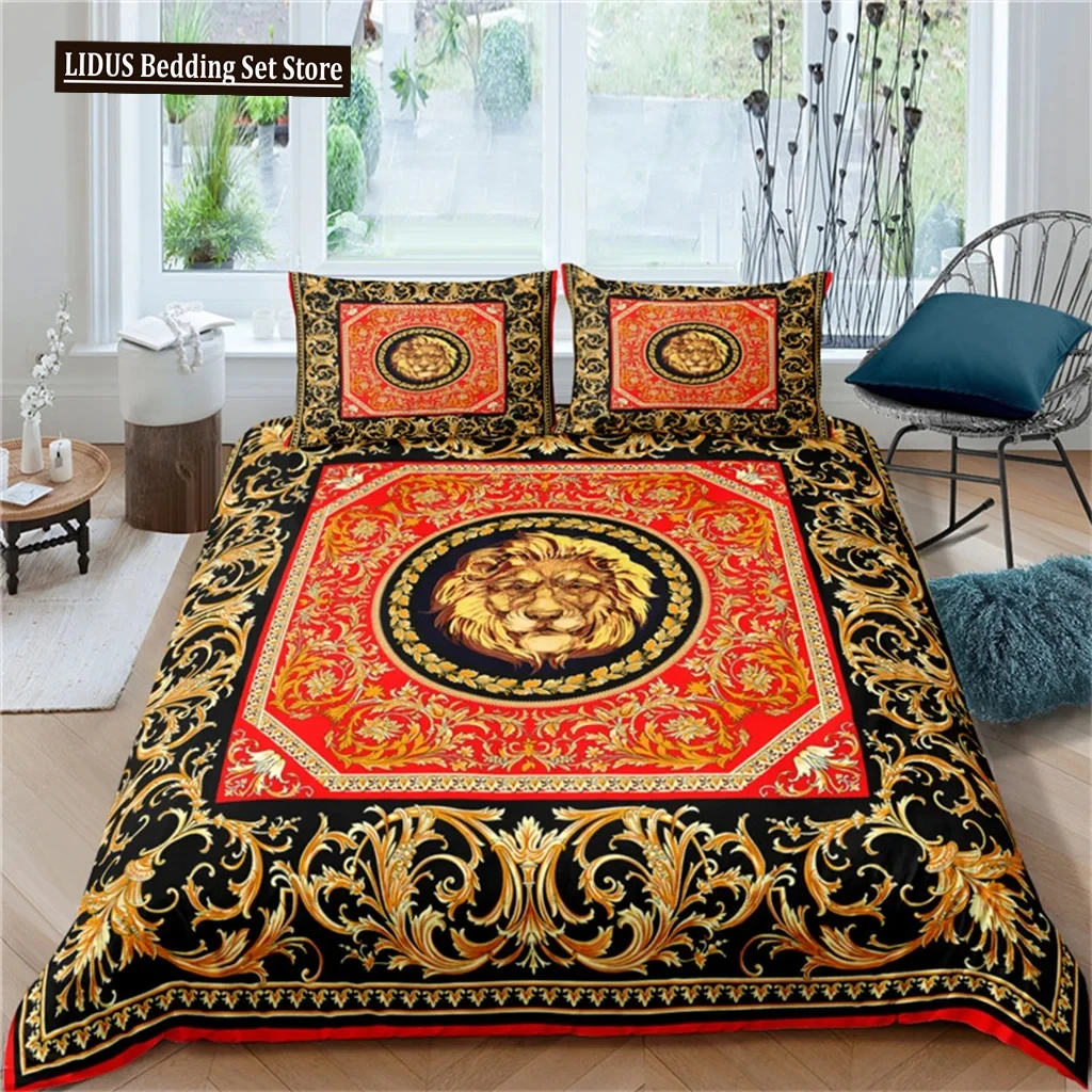 

Luxury Black Gold 3Pcs Geometric Queen King Full Size Duvet Cover Bedding Linen Set 2 Seater Bedspread 200x200 240x220 150x200