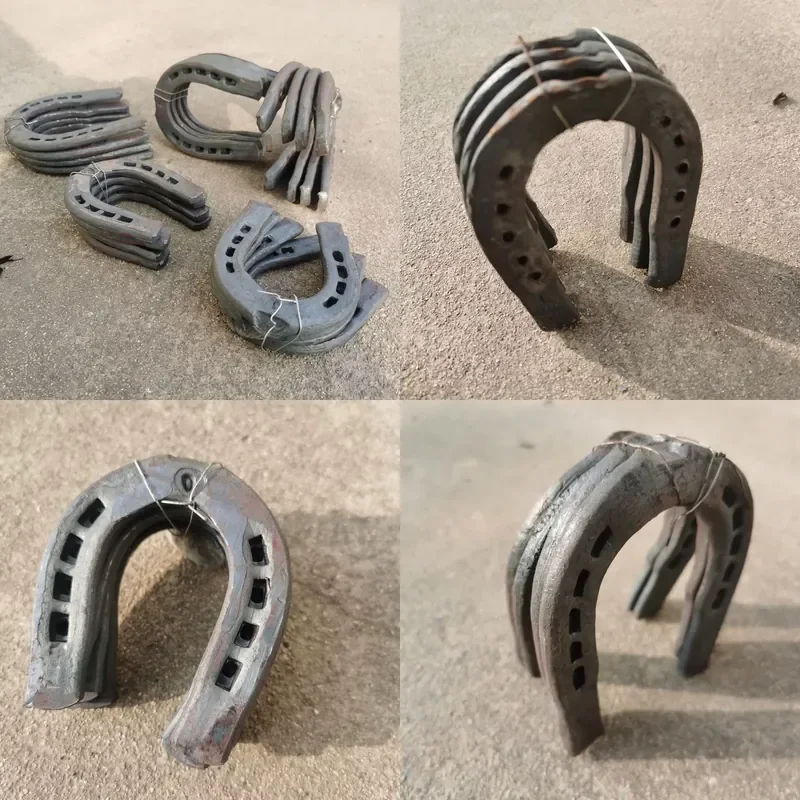 Customizable Cast Iron Horseshoes for Indoor Outdoor Wall Decoration Durable Hardware Accessories for Horse Owners