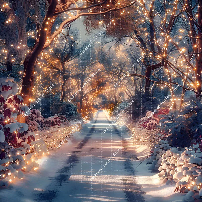 Mehofond 눈 숲 사진 배경 웨딩 풍경 장식 Photozone 생일 파티 초상화 배경