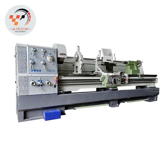 Airow Heavy Duty C6280 Normal Manual Torno Metal Bench Mechanical Turning Horizontal Lathe Machine with 105 mm Big Hole Spindle