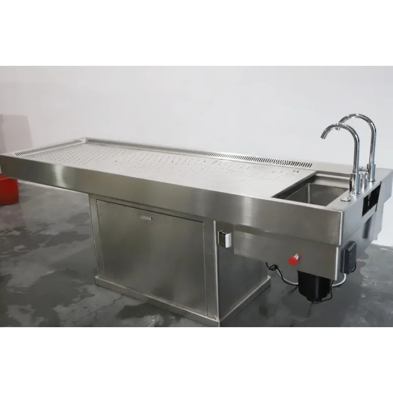 Customized Forensic Postmortem Anatomy Corpse Cadaver Human Body Dissection Autopsy Table for Mortuary