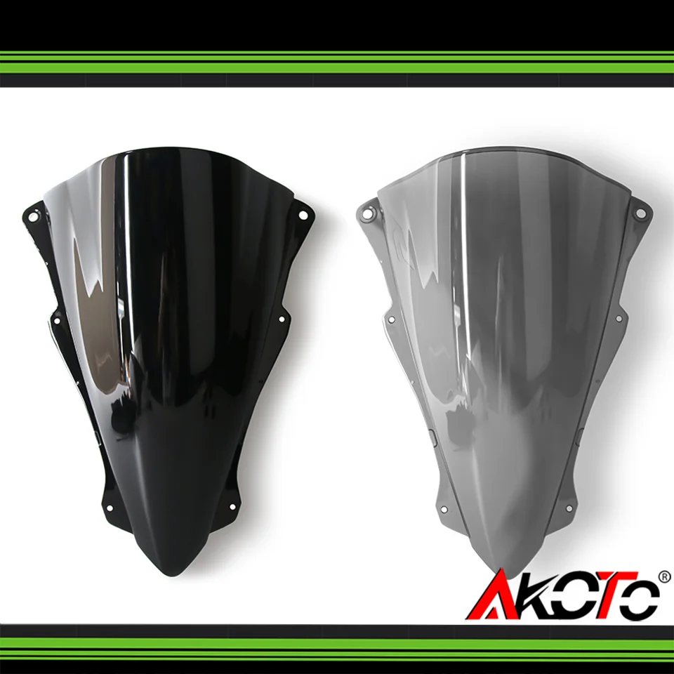 Double Bubble Viser Windshield Windscreen Wind Deflector For Kawasaki Ninja ZX-4RR ZX4RR ZX-4R ZX4R  ZX-25R ZX25RR Accessories