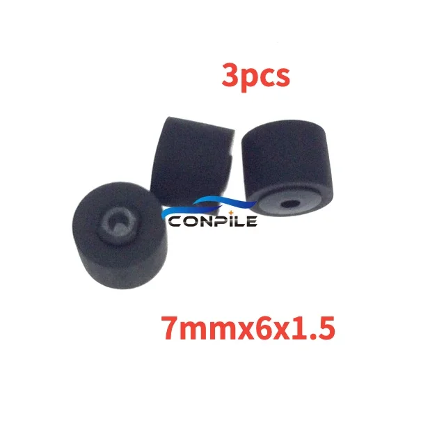 3pcs 7mmx6x1.5 pinch roller for Sony WM-702 701 F702 F707 WM-F707 WM-R707 WM-701C WM-702 cassette deck player