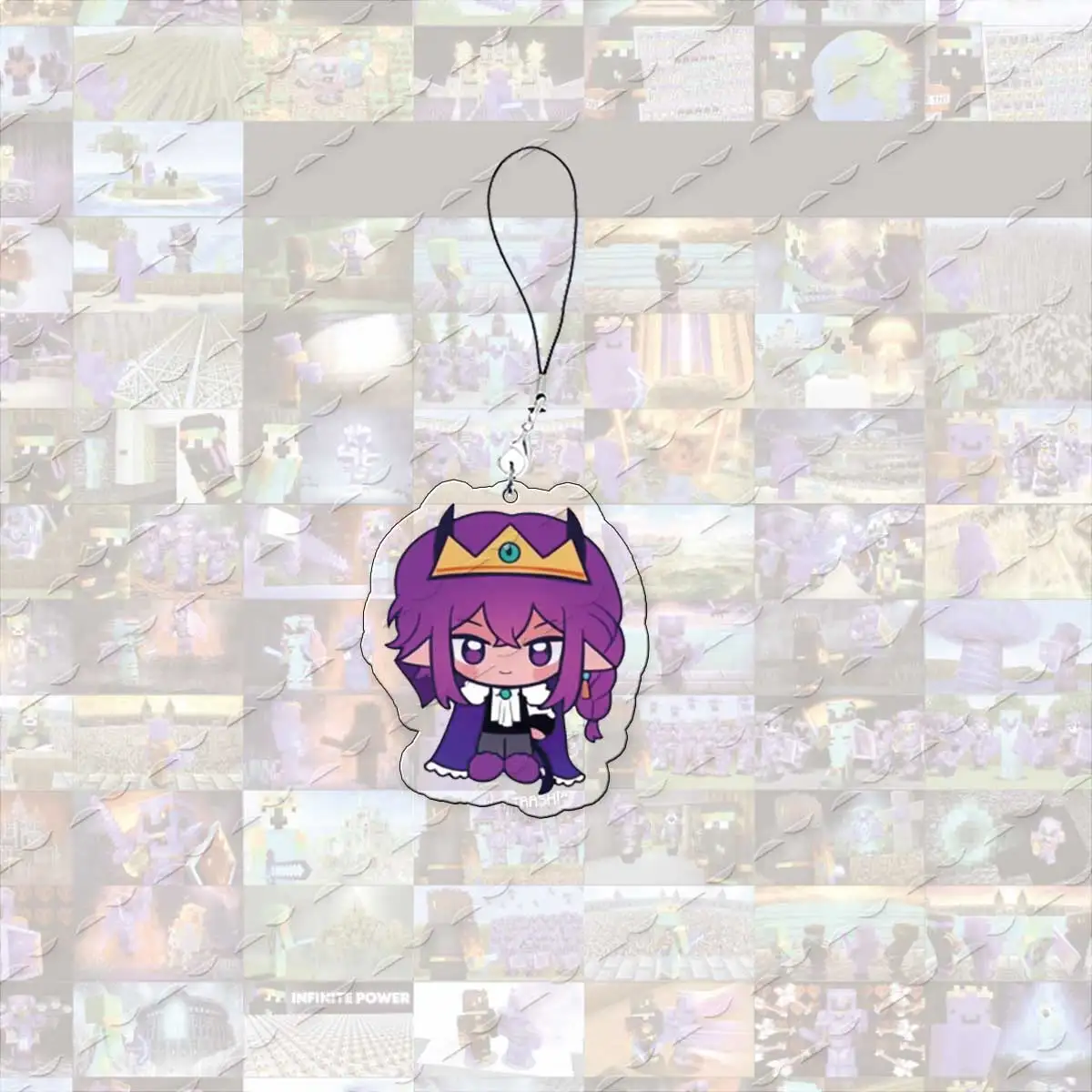 Unstable Universe Chibi Mobile Phone Charms Acrylic SMP ParrotX2 Wemmbu SpokeIsHere  Small Pendant Phone Chain Key Ring Fans Gif