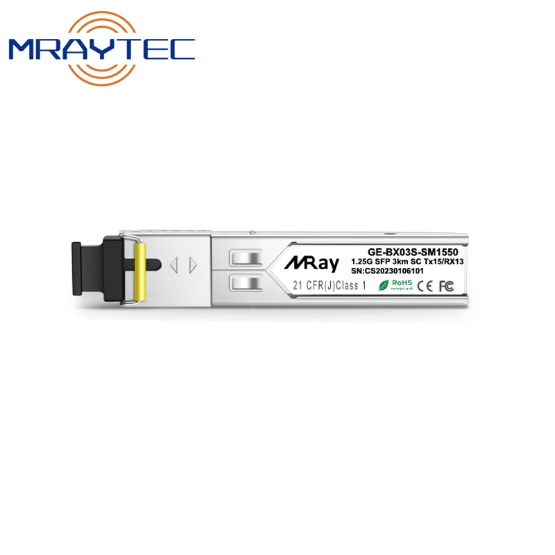 

1.25Gbps 3km SFP Transceiver Module BiDi 1G SC Bi-Directional 1310nm/1550nm DDM Compatible with Cisco