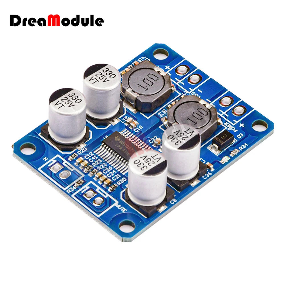 Tpa3118d2 Mono Audio Ontvangende Eindversterker Board Module Digitale Eindversterker Board Module 30W Dc 10V 24V Amp Module 4-8oh