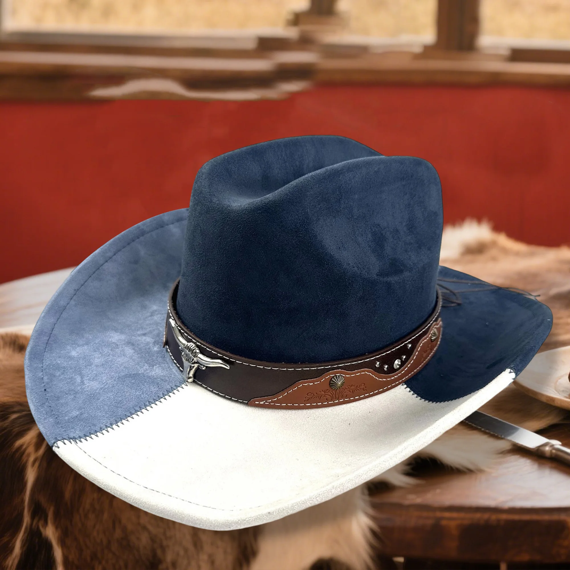 قبعة فيدورا أنيقة للرجال والنساء قبعة تريلبي كلاسيكية من الصوف بحافة واسعة قبعة جاز للمناسبات الرسمية والارتداء اليومي #5