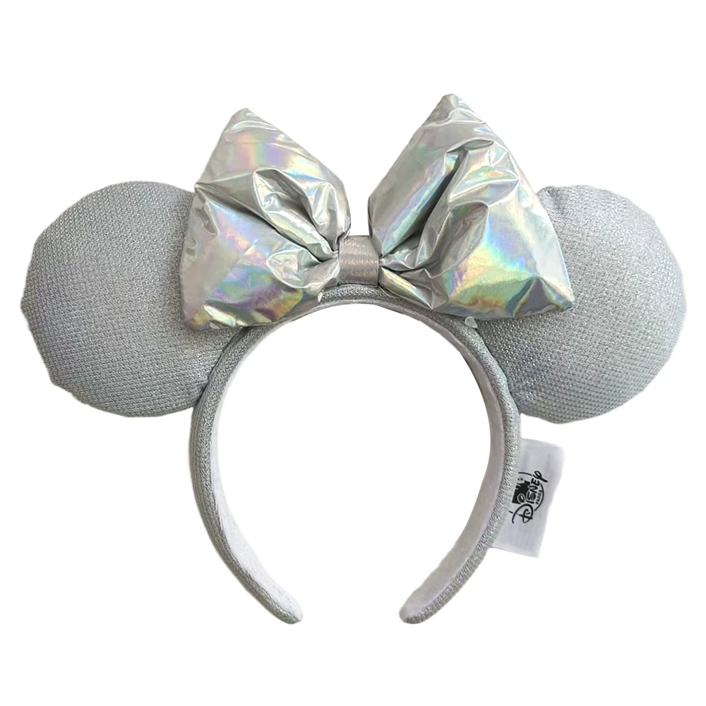 Disney pumpkin Mickey Minnie Headband Adults/Child Disneyland PU Leather Bow Ear Women Christmas Gifts image 3