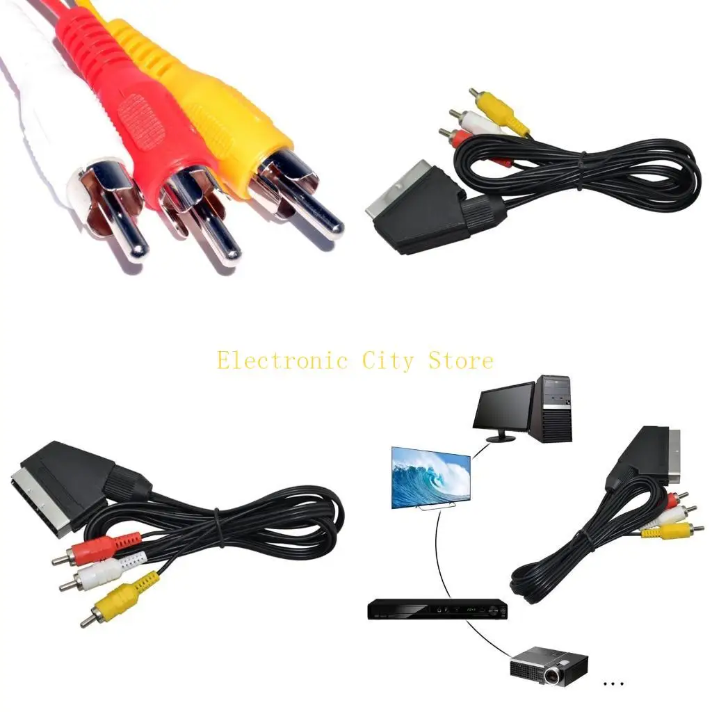 1.8M Scart To 3 Rca… - image