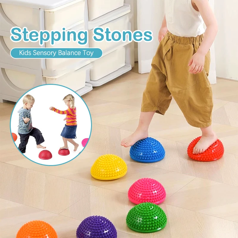 Both Side Up Balance Training Stepping Stones Sports Bosu Balls Durian Fitness Massage Pad Yoga Balls Portable Gym Equipment