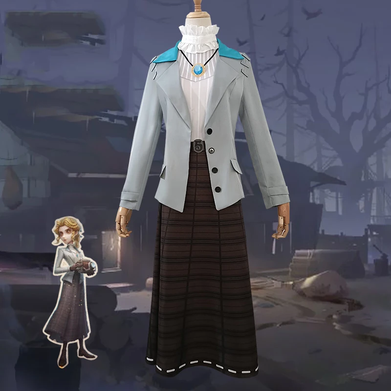 Alice Dross Dress Game Identity V Journalist Cosplay Costume Women Cute Party Suit Coat Top Skirts Hallween Uniforms Custom Made