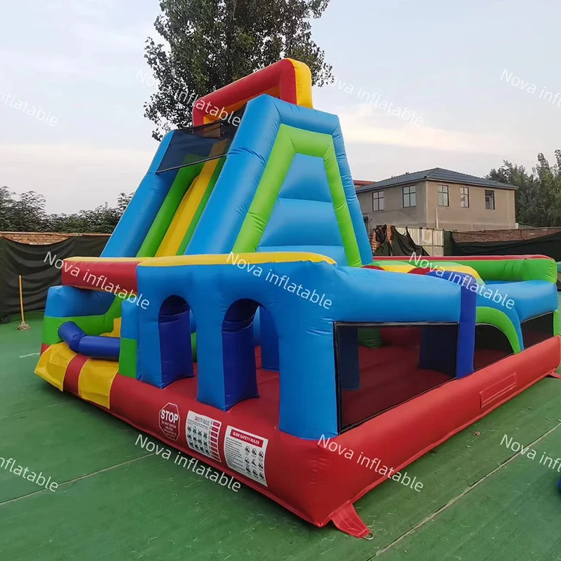 قلعة كذاب تجارية قابلة للنفخ مع لاعبا منزلق، قلعة نطاطة قابلة للنفخ لحفلات الأطفال #3