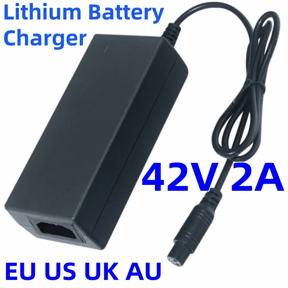 

AC DC 42V2A Charge Power Supply Adapter 42V 2A Lithium Battery Charger for Desk Lamp Flashlight Dc 5.5X2.5mm And Aviation Head