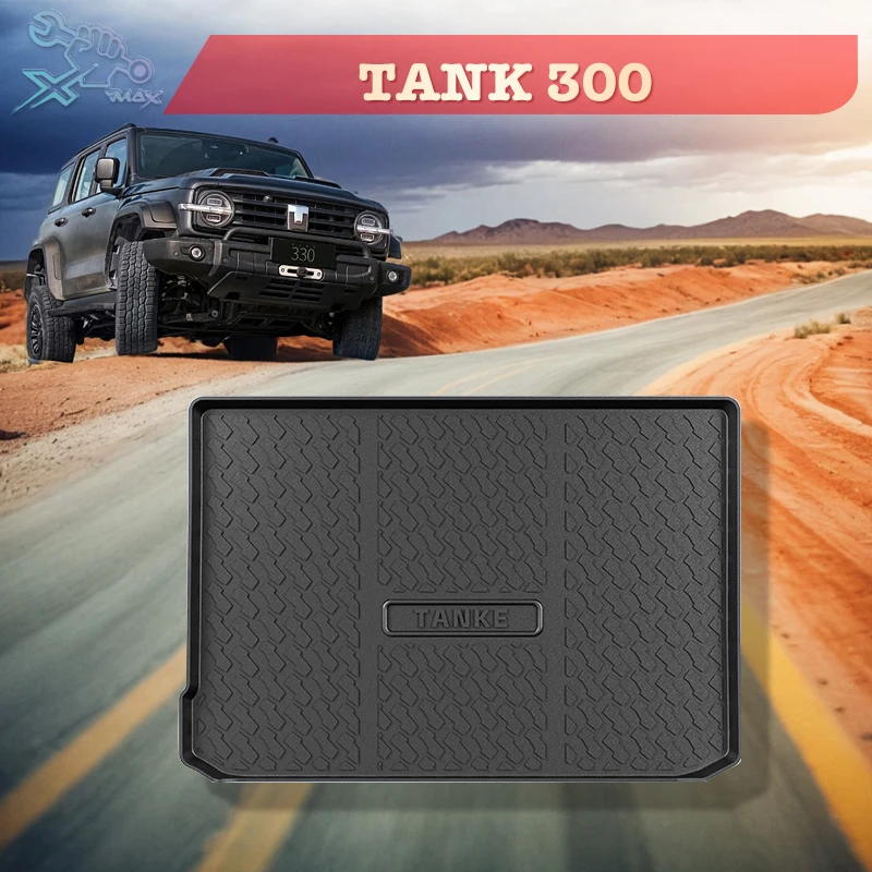 

For TANK 300 ev Hi4-T 2021-2025 TPE Custom Fit Car Trunk Mat All Season Black Cargo Mat 3D Shaped Laser Measured Trunk Liners