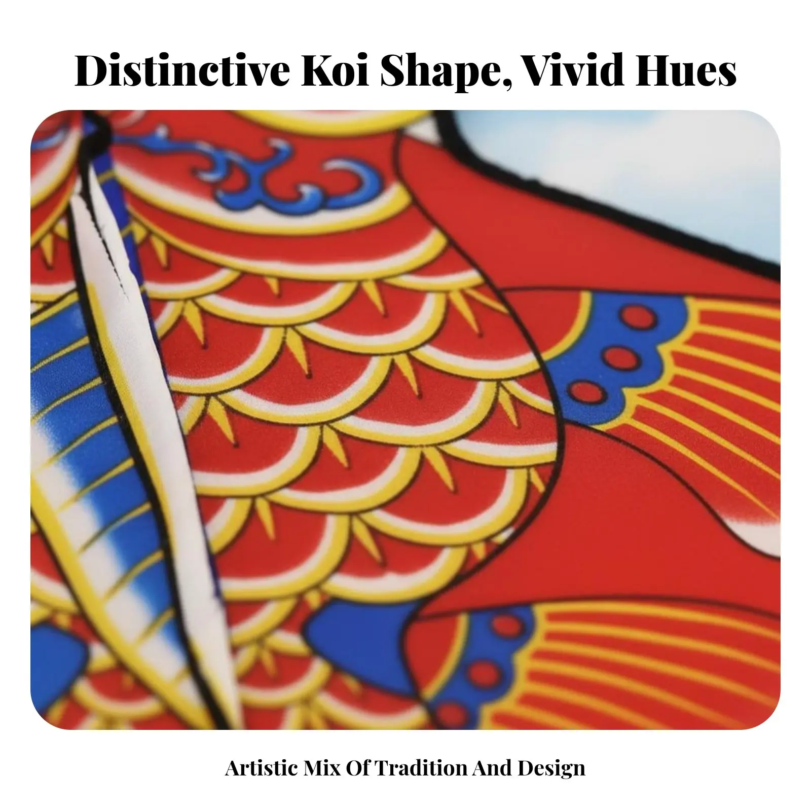 

Koi Kite, Round Fish, Chinese Style, Large, Fiberglass Frame, Easy to Fly, Wholesale