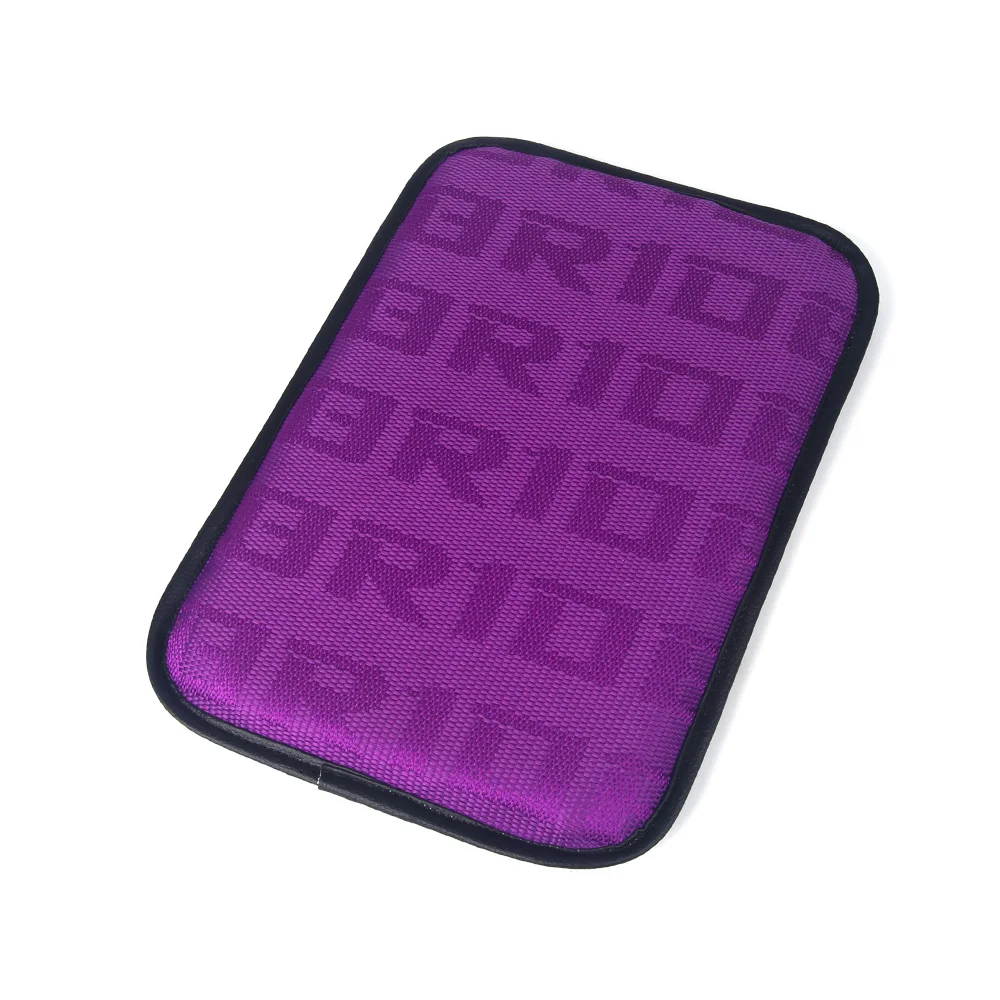 JDM Fabric Car Armrest Pad Cover Center Console Box Cushion Mat Fit For Universal Auto Tuning Racing