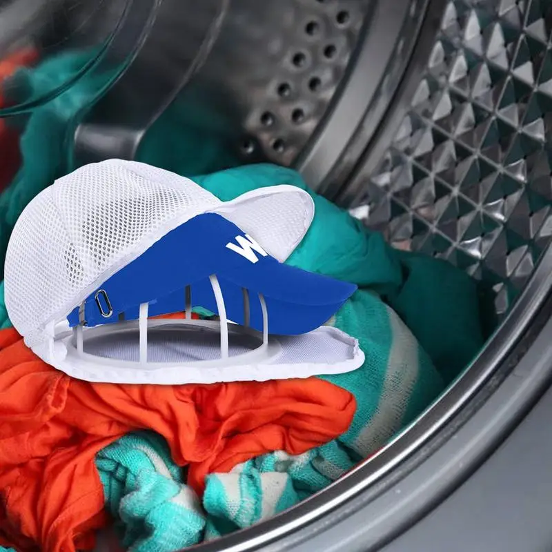 2pcs Anti Deformation Hat Washer Hat Cleaning Kit With Hat Washer Cage And Laundry Bag Multifunctional Baseball Cap Hat Washer