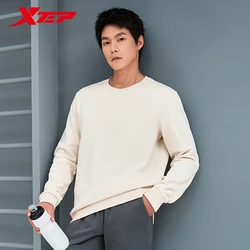 Xtep Pullover Sweater For Men Winter Comfortable Everyday Sweatshirt Loose Warm Round Neck Training Soft Tops 876429930133