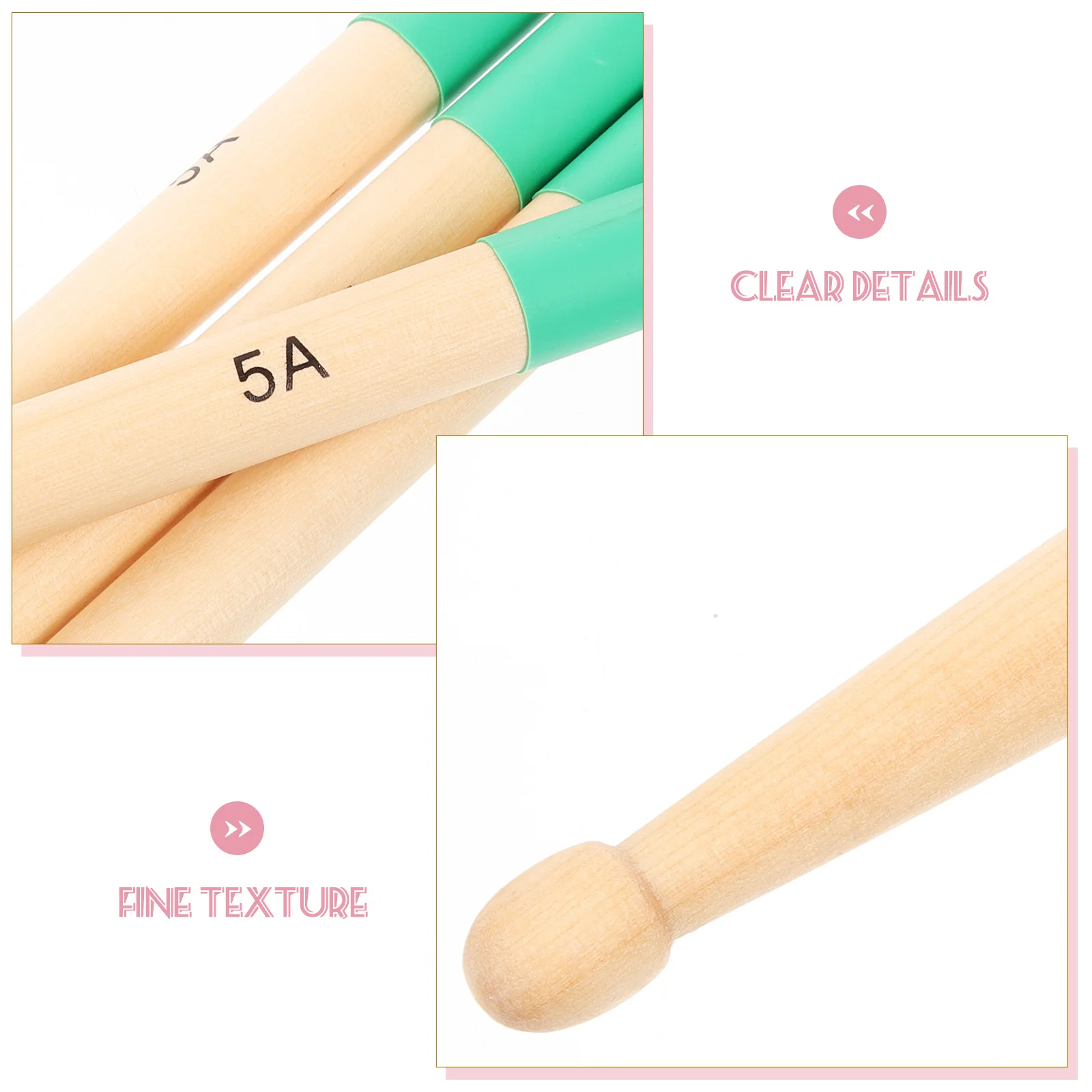 

Drum Mallets Wooden Handle Long Percussion Sticks For Tongue Drum Marimba Xylophone Beginners Instrument Accessories