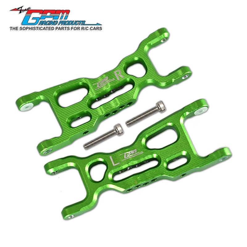 Brazos inferiores delanteros de aluminio GPM para LOSI 1/18 Mini-T 2.0 1/16 Mini-B
