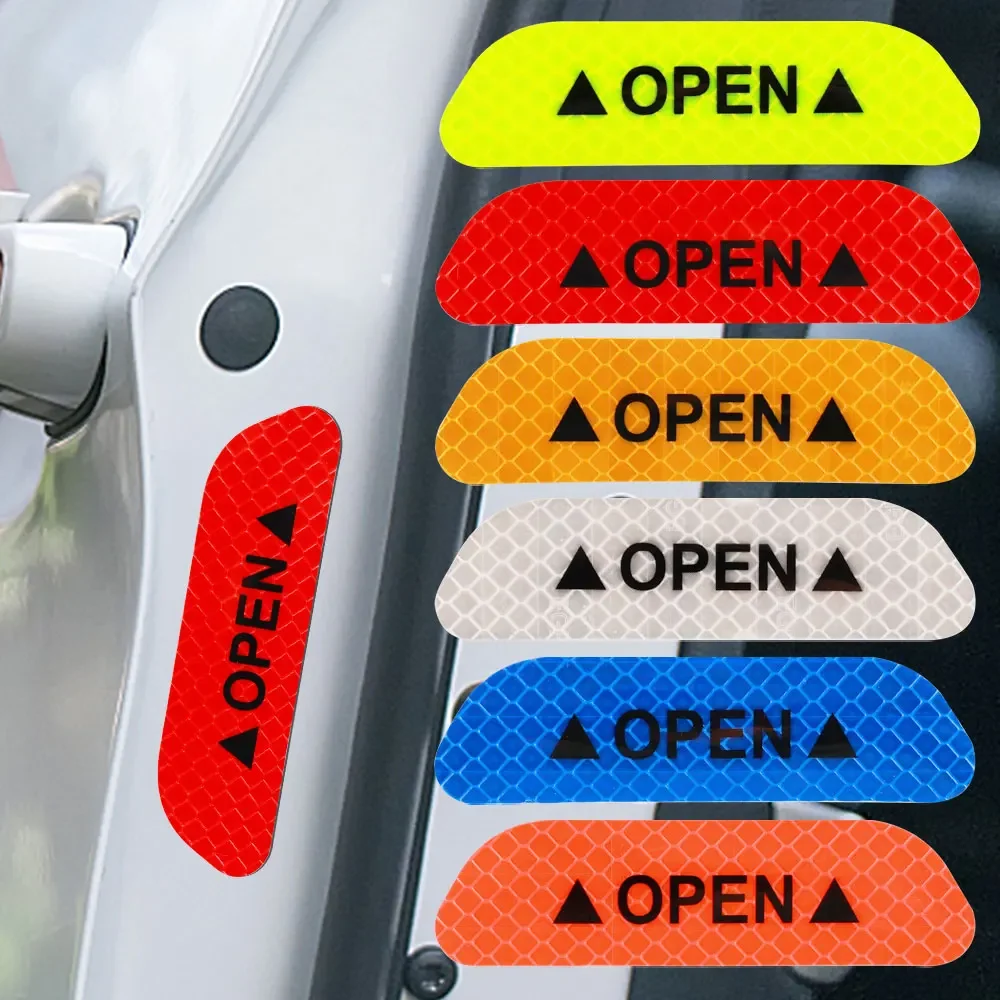 Auto Deur Opening Veiligheidswaarschuwing Reflector Tape Reflecterende Stickers Auto Accessoires Exterieur Nachtsticker Universeel